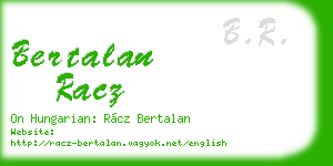 bertalan racz business card