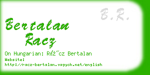 bertalan racz business card